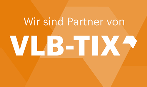 VLB-TIX Siegel mit dem Slogan "Wir sind Partner von VLB-TIX".