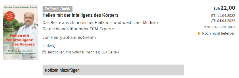 Buchhandelsgemeinschaft Tag Listenansicht