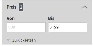 Preisrange