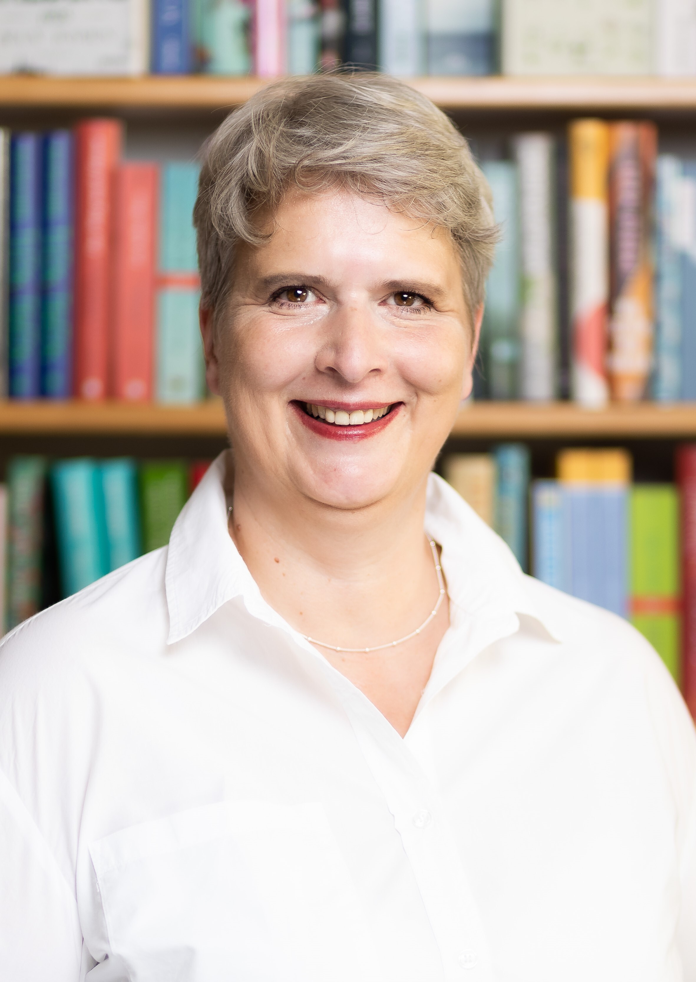 Buchhändlerin Katrin Schmidt im Portrait.