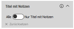 Filter Notizen