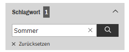 Filter Schlagwort