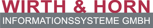 Logo von Wirth und Horn.