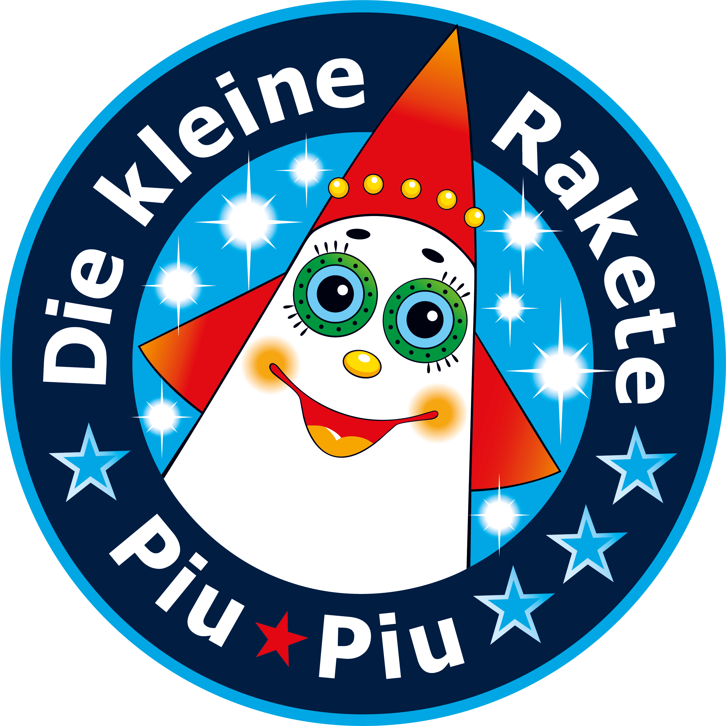Das Logo von die kleine Rakete Piu Piu.