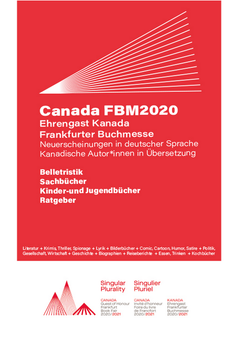 Vorschau-Cover der Literaturliste des Ehrengast Kanada der FBM 2020.