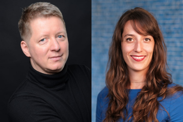 Porträtbilder von Patrick Musial und Rahel Trotta.