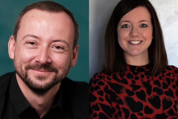 Lächelnde Porträt Fotos von Paul Kloda und Daniela Oettl.